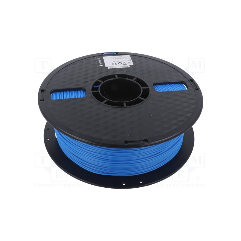 1 rol x GEMBIRD - 3DP-PLA1.75-01-FB - Filament: PLA, 1.75mm, fluorescent blue, 190÷220°C, 1kg