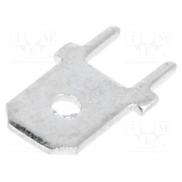 20 pcs x NINIGI - FS1536 - Terminal: flat, 6.3mm, 0.8mm, male, THT, brass, tinned, straight