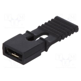 20 pcs x NINIGI - JUMPER-H/B - Jumper, pin strips, female, with holder, 2.54mm, 1x2, black