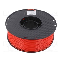 1 rol x GEMBIRD - 3DP-ABS1.75-01-R - Filament: ABS, 1.75mm, red, 225÷245°C, 1kg