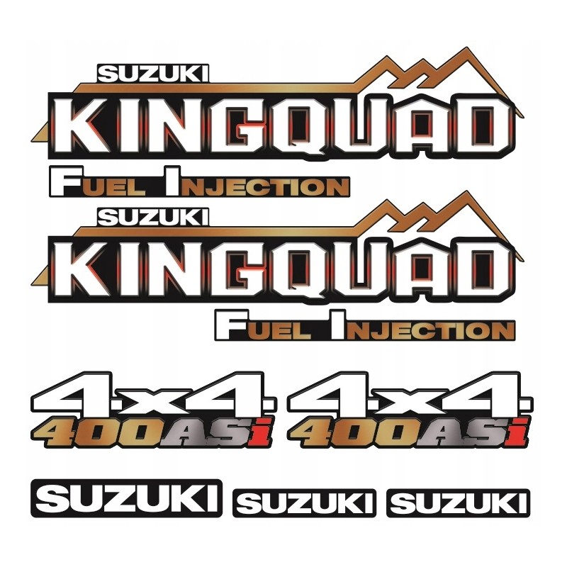 Stickers for suzuki kingquad 450 700 750 quad bike