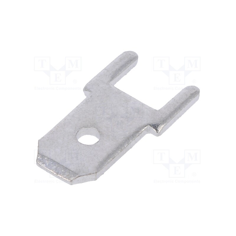 20 pcs x NINIGI - LS1560 - Terminal: flat, 4.8mm, 0.8mm, male, THT, brass, silver plated