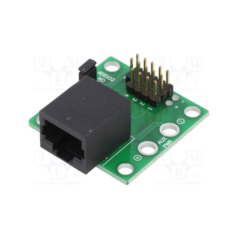 1 pcs x SPARKFUN ELECTRONICS - ROB-12176 - Adapter, pin strips,RJ45, servos, Ch: 4