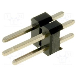 20 pcs x CONNFLY - DS1021-2*2SF11-B - Pin header, pin strips, male, PIN: 4, straight, 2.54mm, THT, 2x2