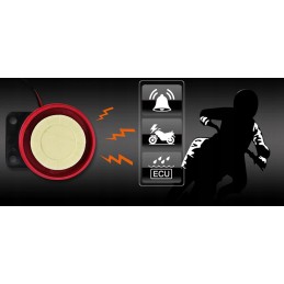 Motorcycle alarm, starting from the quad scooter remote control