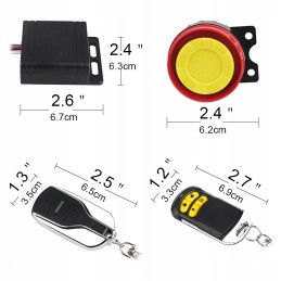 Motorcycle alarm, starting from the quad scooter remote control