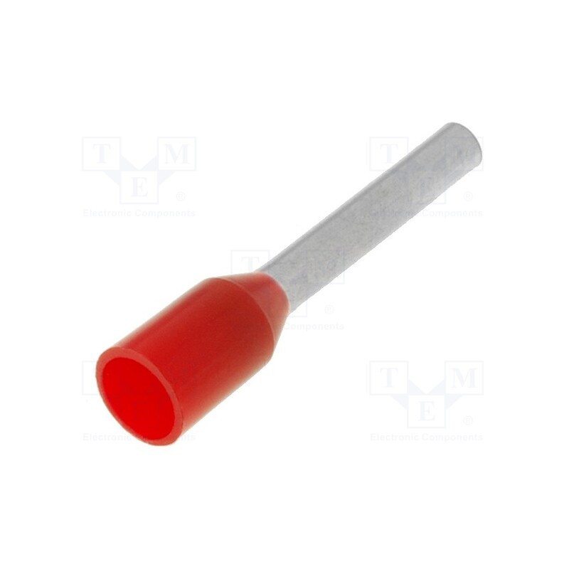 20 pcs x WEIDMu00dcLLER - 9019100000 H1,0/16D R - Tip: bootlace ferrule, insulated, copper, 1mm2, 10mm, tinned, red