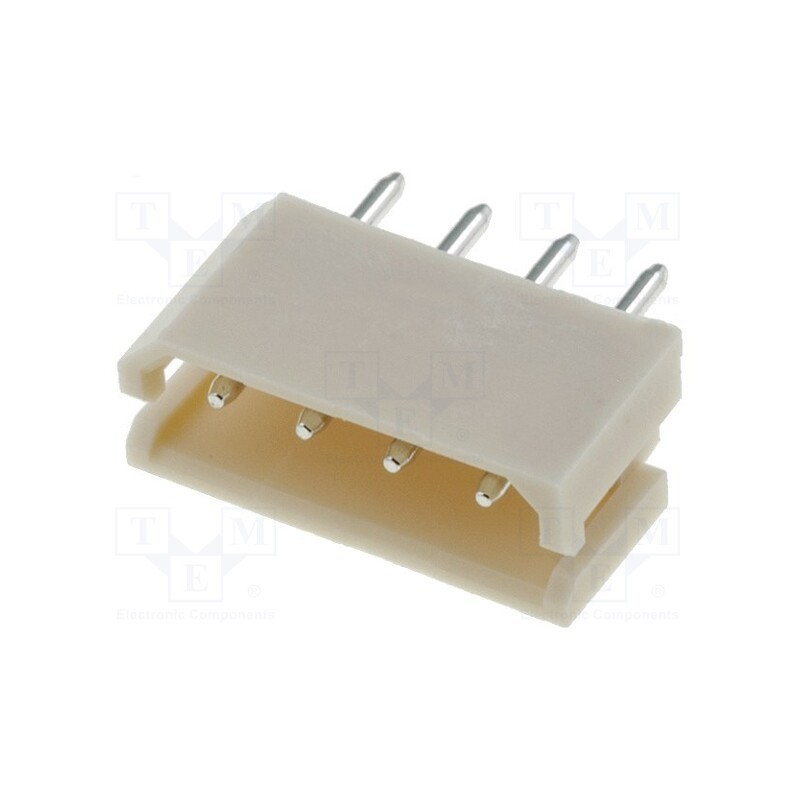 20 pcs x JOINT TECH - A2506WV-4P - Socket, wire-board, male, A2506, 2.5mm, PIN: 4, THT, 250V, 3A, tinned