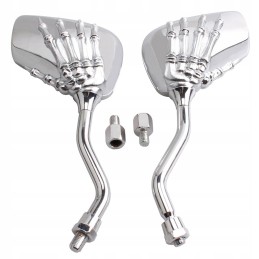 Mirrors chrome quad motor hand skeleton m8 m10