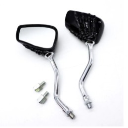 Mirrors chrome quad motor hand skeleton m8 m10