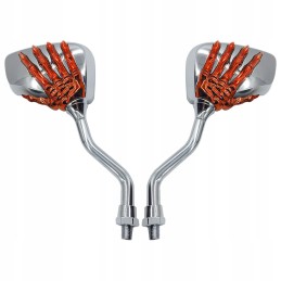Mirrors chrome quad motor hand skeleton m8 m10