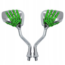 Mirrors chrome quad motor hand skeleton m8 m10