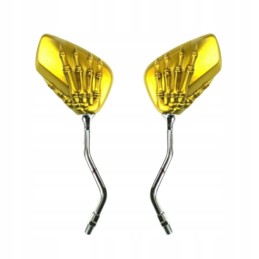 Mirrors chrome quad motor hand skeleton m8 m10