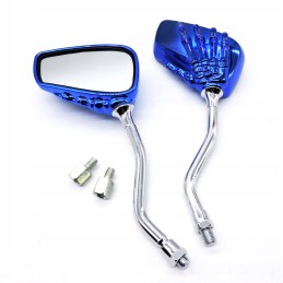Mirrors chrome quad motor hand skeleton m8 m10