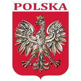 Eagle emblem of Poland II Polish Republic, reflective sticker