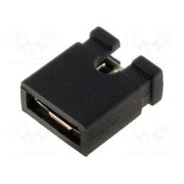 20 pcs x NINIGI - JUMPER-B - Jumper, pin strips, female, open, 2.54mm, 1x2, black