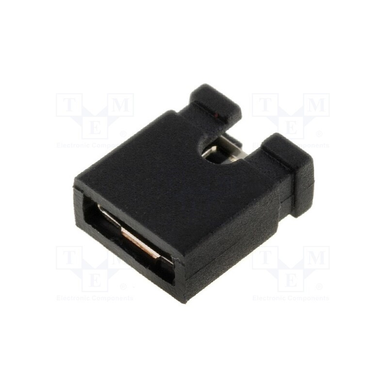 20 pcs x NINIGI - JUMPER-B - Jumper, pin strips, female, open, 2.54mm, 1x2, black