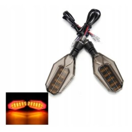 LED turn signals with white light front, 2 pcs