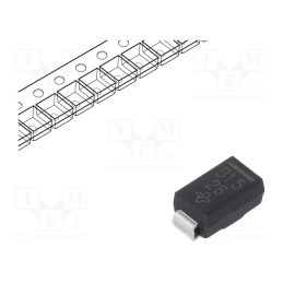 10 pcs x VISHAY - B150-E3/61T - Diode: Schottky rectifying, SMD, 50V, 1A, SMA,