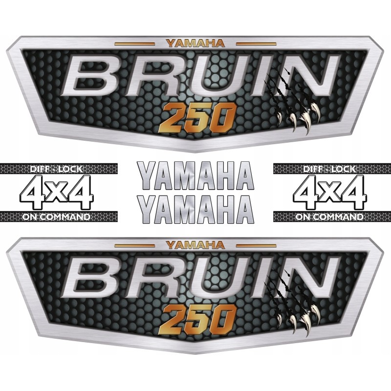 Stickers quad atv yamaha briun models 250 350