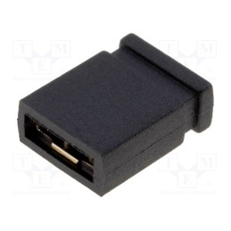 20 pcs x NINIGI - JUMPER-B-Z - Jumper, pin strips, female, closed, 2.54mm, 1x2, black