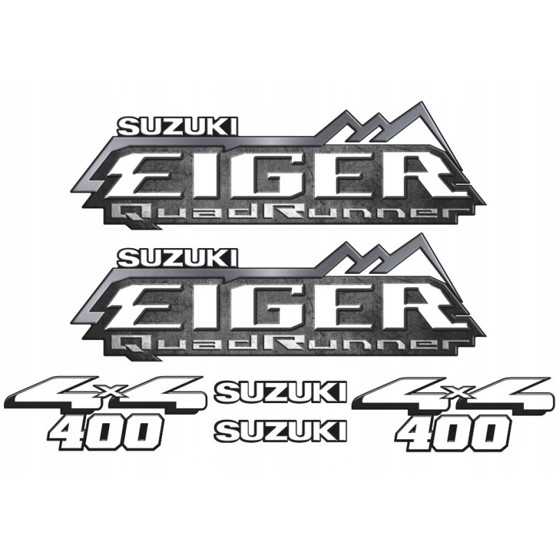 Suzuki Eiger quad stickers in various designs