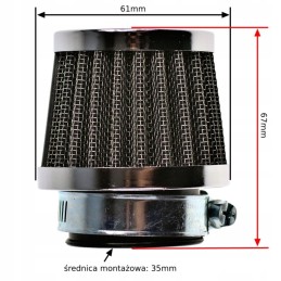Air Cone Filter 35mm Low Quad Bashan 50 72 80 110 125 139fmb