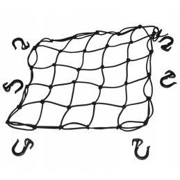 Luggage net black 38x38cm motorcycle quad atv