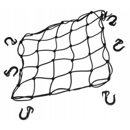 Luggage net black 38x38cm motorcycle quad atv