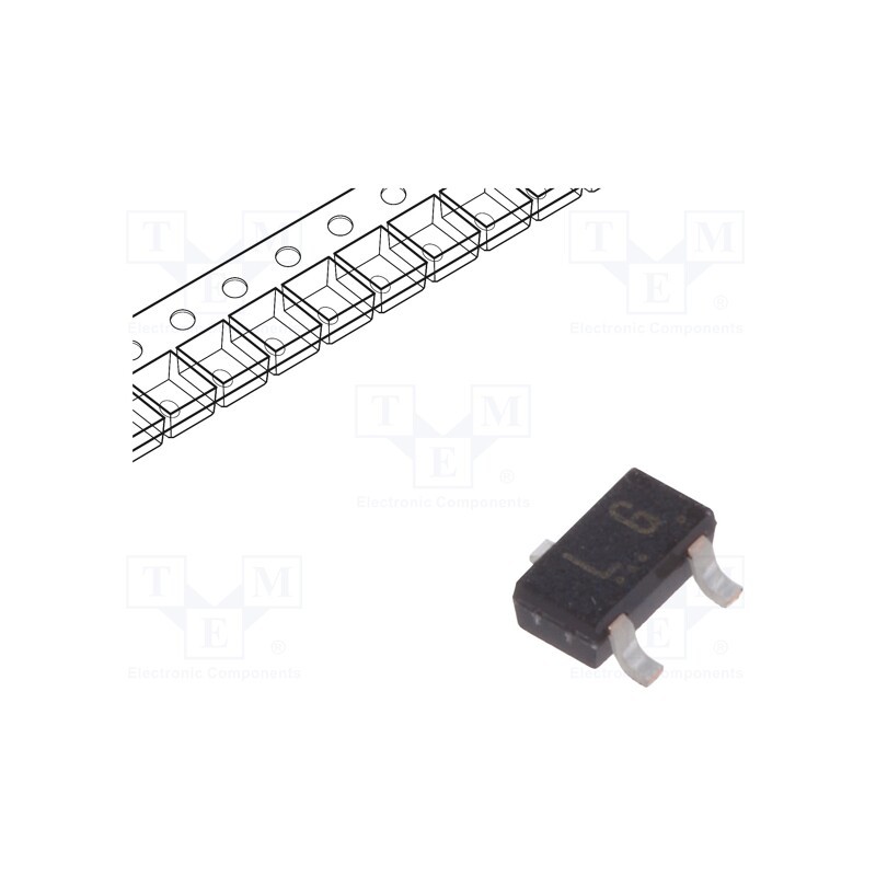 10 pcs x TOSHIBA - 2SC2712-GR(TE85L,F - Transistor: NPN, bipolar, 50V, 0.15A, 0.15W, SC59