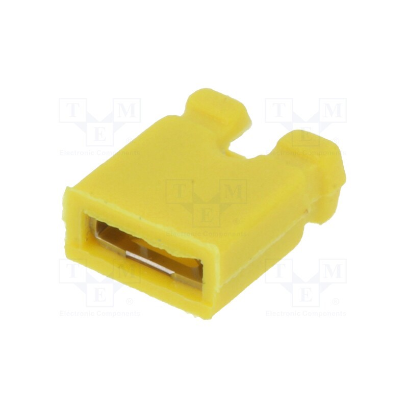 20 pcs x NINIGI - JUMPER-Y - Jumper, pin strips, female, open, 2.54mm, 1x2, yellow