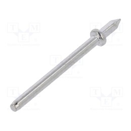 20 pcs x VOGT - 1364D.68 - Tip: solder pin, THT, tinned, brass, Ø: 1mm, Overall len: 15.5mm