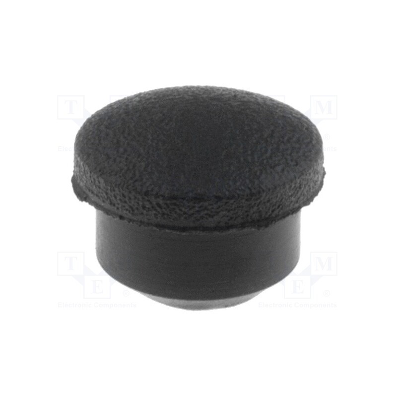 10 pcs x FIX&FASTEN - FIX-MHD-5.5 - Stopper, elastomer thermoplastic TPE, Øhole: 5.6mm, H: 5mm, black