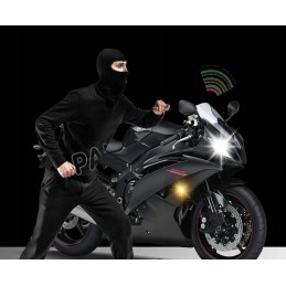 Battery-operated alarm, wireless remote control, quad motor