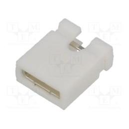 20 pcs x NINIGI - JUMPER-W - Jumper, pin strips, female, open, 2.54mm, 1x2, white