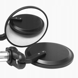 Lower round mirrors quad motor naked cafe racer