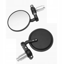 Lower round mirrors quad motor naked cafe racer