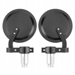 Lower round mirrors quad motor naked cafe racer