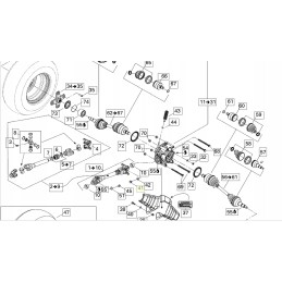 Rear brake caliper screw Can Am Outlander M10x16 250000060 705400034
