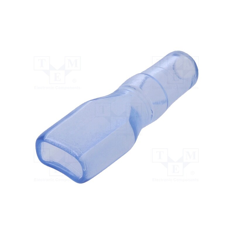 20 pcs x FIX&FASTEN - S6530 - Terminals cover, 6.5mm, Ø: 3mm, straight, L: 24mm, natural / azure