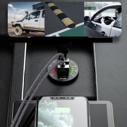 Motor quad charger 2x usb qc3 0 voltmeter 3a