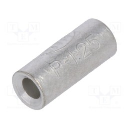 20 pcs x NICHIFU - P 1.25 - Tip: butt splice, 0.25÷1.65mm2, crimped, for cable, non-insulated