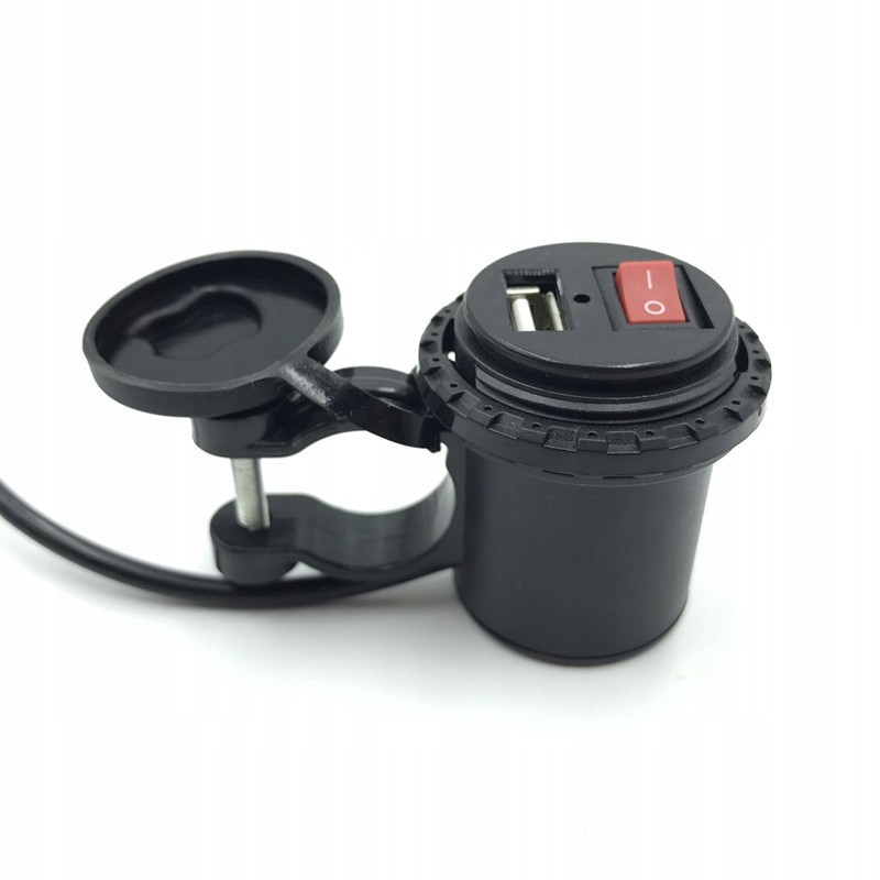 USB socket for the steering wheel, illuminated with a switch, waterproof