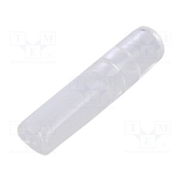 20 pcs x FIX&FASTEN - S4030 - Terminals cover, 4mm, Ø: 3mm, straight, L: 24mm, natural / azure