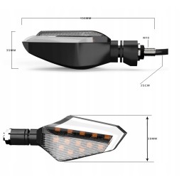 LED turn signals with brake light, rear, 2 pcs