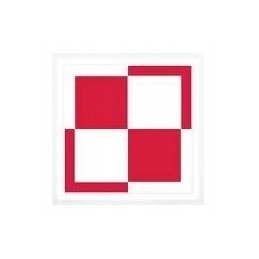 Reflective checkerboard sticker, 4 pcs