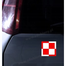 Reflective checkerboard sticker, 4 pcs