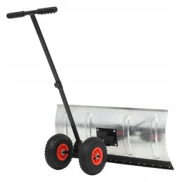 Hand snow plow on wheels 100 x 44 cm