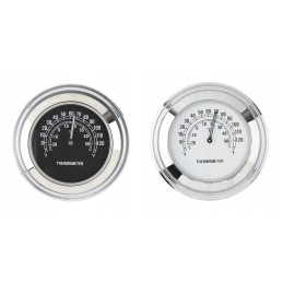 Chrome thermometer motorcycle motor quad scooter bicycle