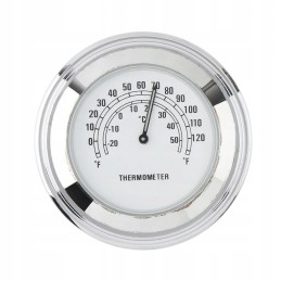 Chrome thermometer motorcycle motor quad scooter bicycle